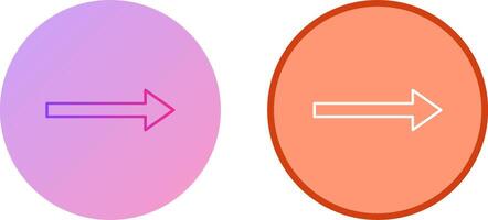 Unique Right Arrow Icon Design vector