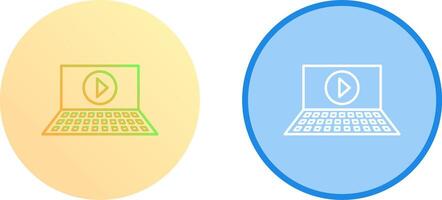 Unique Play Icon Design vector