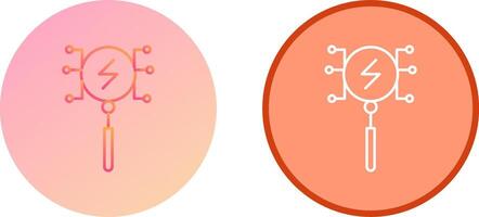 Unique Intelligent Search Icon Design vector