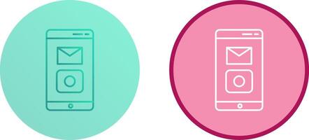 Unique Mobile Applications Icon Design vector