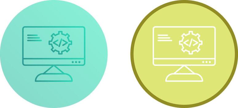 único código mejoramiento icono diseño vector