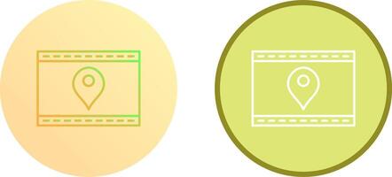 Unique Location Web Advertising Icon Design vector