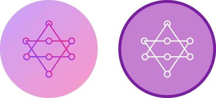 Unique Networks Icon Design vector