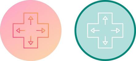Unique Direction Keys Icon Design vector