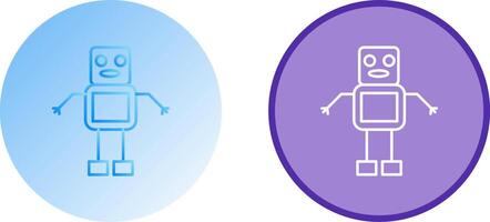 Unique Robot Icon Design vector