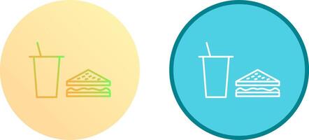 Unique Lunch Icon Design vector