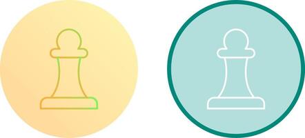 Unique Pawn Icon Design vector
