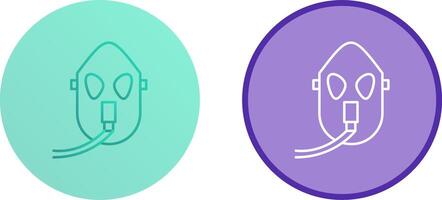 Unique Oxygen Mask Icon Design vector