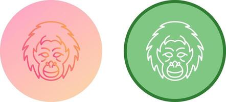 Orangutan Icon Design vector