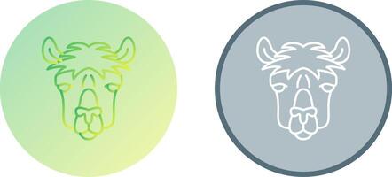 Alpaca Icon Design vector