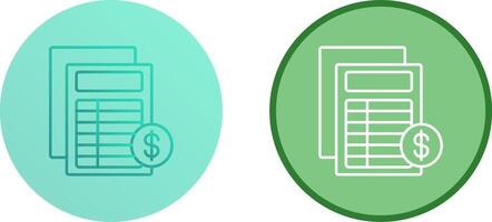 Invoice Icon Design vector