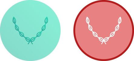 Leaves Wreath Icon Design vector