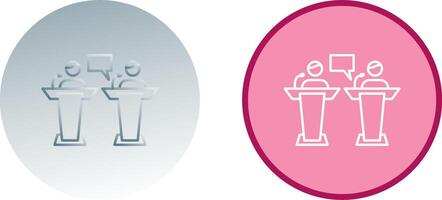 Debate Icon Design vector