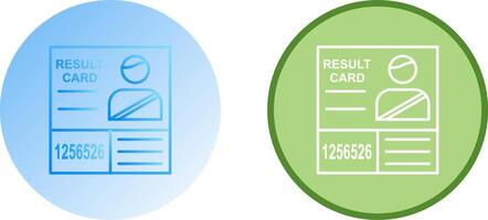 Candidate Results Icon Design vector