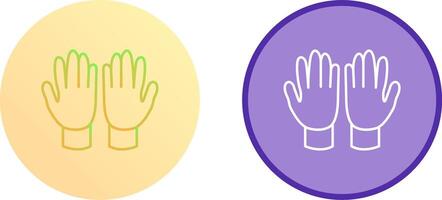 Gardening Gloves Icon Design vector