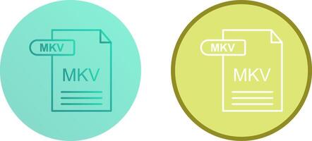 MKV Icon Design vector