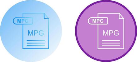MPG Icon Design vector