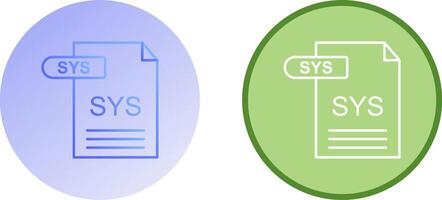 SYS Icon Design vector