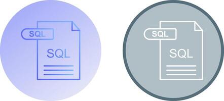 SQL Icon Design vector