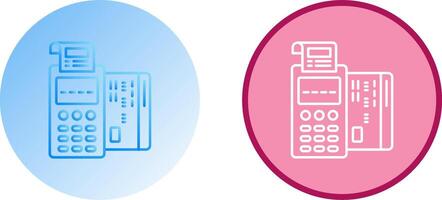 Pos Terminal Icon Design vector