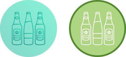 Beer Bottles Icon Design vector