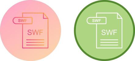 SWF Icon Design vector