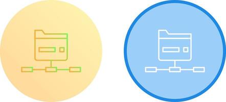 Network Folder Icon Design vector