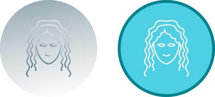 Hair Curly Icon Design vector