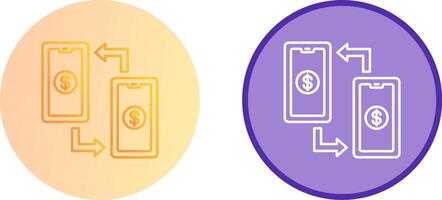 Transaction Icon Design vector