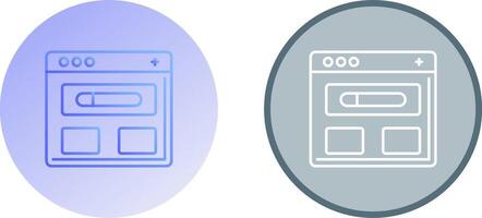 Browser Icon Design vector
