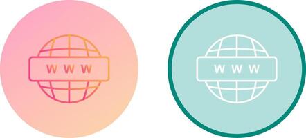 World Wide Web Icon Design vector