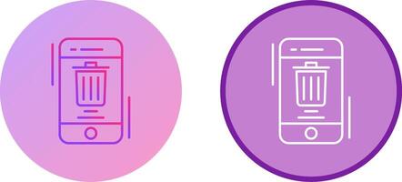 Delete Icon Design vector