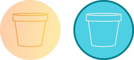 Plant Pot Icon Design vector