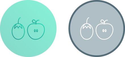 Fruits and VVegetables Icon Design vector