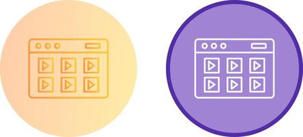 Online Course Icon Design vector