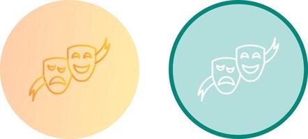 Theater Masks Icon Design vector