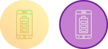 Mobile Battery Icon Design vector