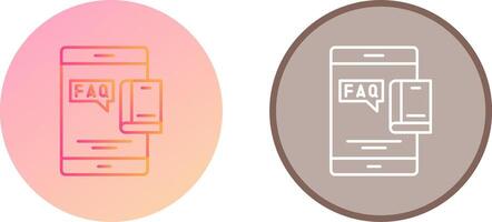 Faq Icon Design vector