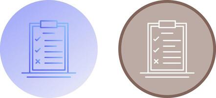 Checklist Icon Design vector