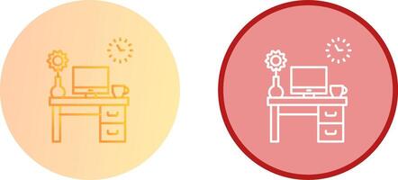 Work Table Icon Design vector