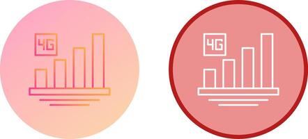 4G Icon Design vector