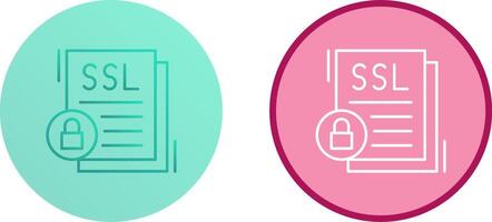SSL Icon Design vector