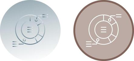 diseño de icono de gráfico circular vector