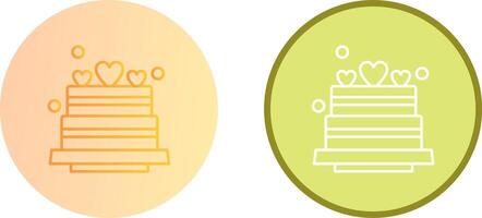 Wedding Cake Icon Design vector