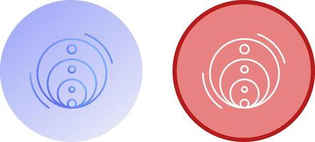 Venn Diagram Icon Design vector