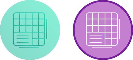 Table Data Icon Design vector