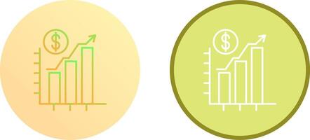 Chart Up Icon Design vector