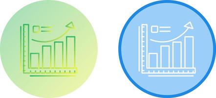 Growth Chart Icon Design vector