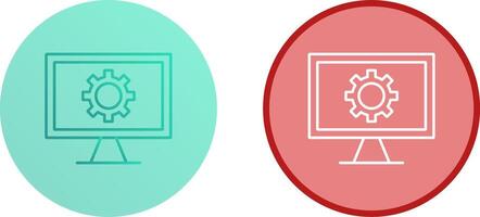 Monitor Screen Icon Design vector