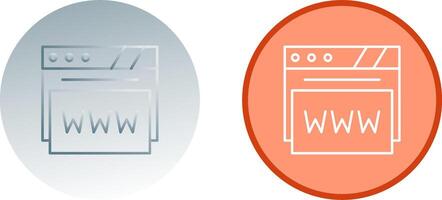 Web Browser Icon Design vector
